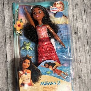 Disney Moana 2 Doll Color Change/Swimming